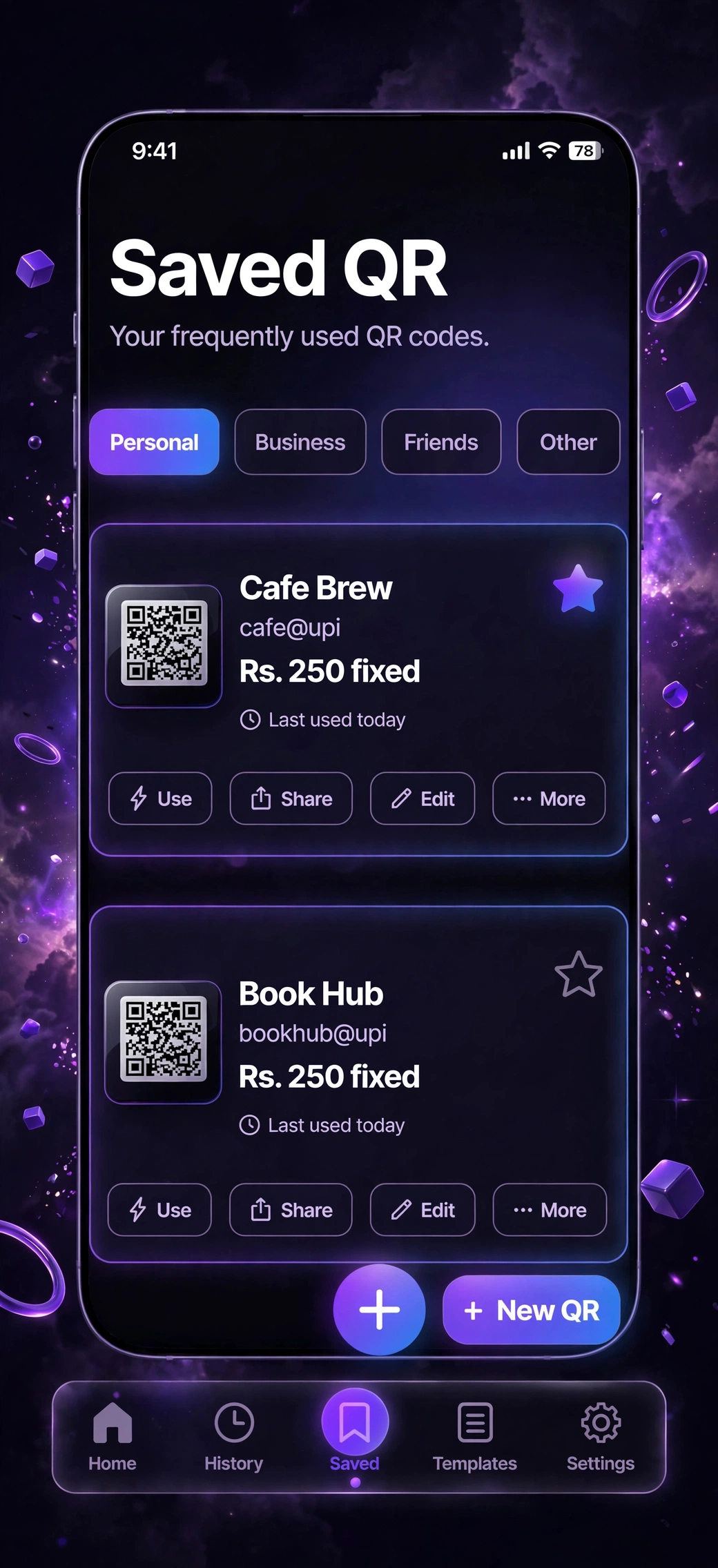Saved QR