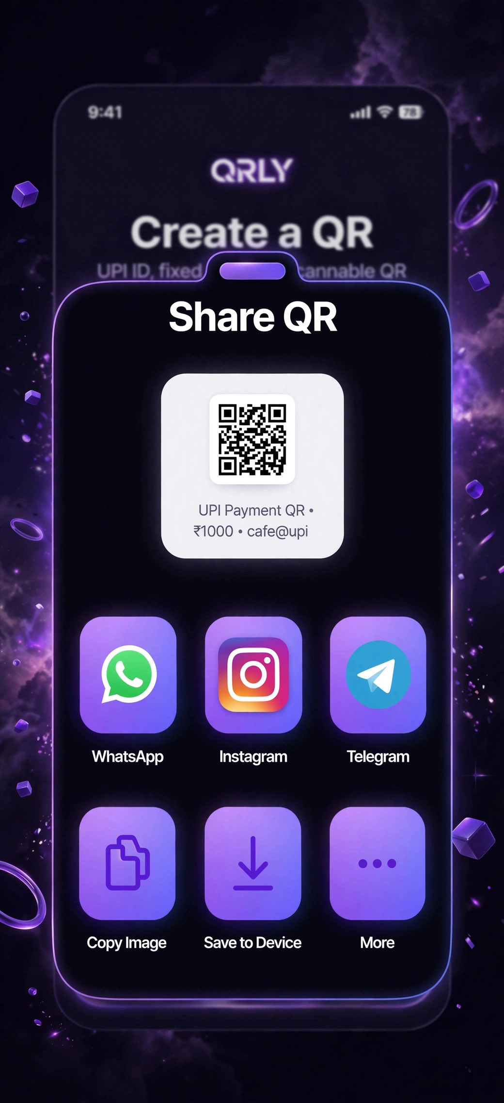 Share sheet